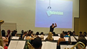 Tim Jansa rehearsing with the Georgia State University Symphony Orchestra (August 2011)
