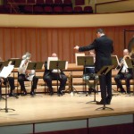 Tim Jansa conducting the ensemble "Il Brasso Magnifico" at Emory University's Schwartz Center for the Arts (June 2011)